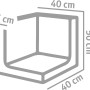 Diephaus L-Stein Ecke, unbewehrt, grau, 50x40x40x7 cm, für Mauersysteme.