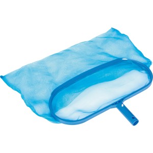 Blauer Bestway Aquanet Bodenkescher-Aufsatz (30x43cm) mit Netz zur Poolreinigung.