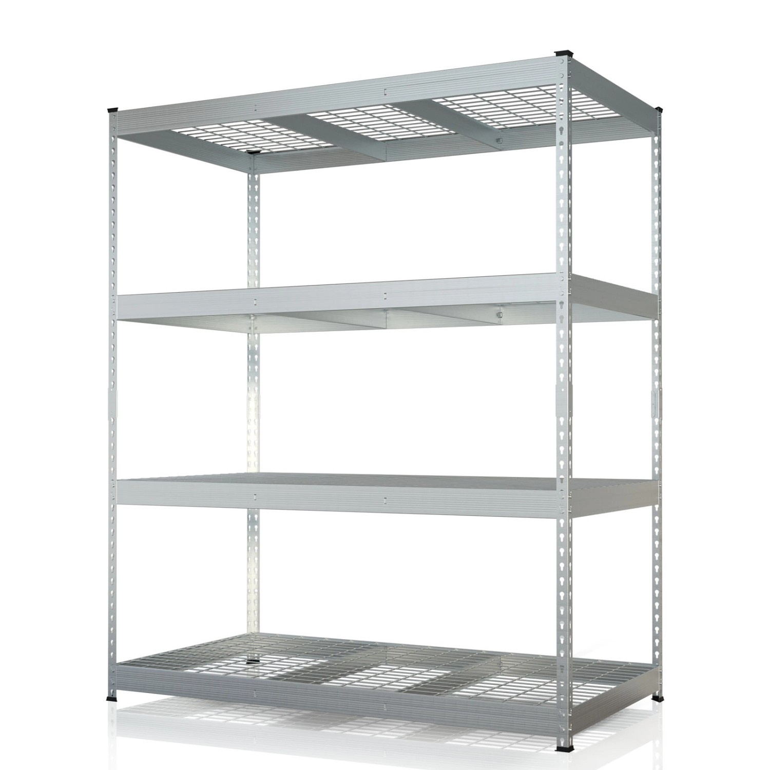 Floordirekt Schwerlastregal Yukon Rivet 4 Böden Verzinkt 160 x 150 x 80 cm günstig online kaufen