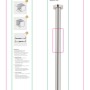 Verpackung der Schöner Wohnen Teleskop-Duschvorhangstange Obleon, 70-115 cm, Chrom.