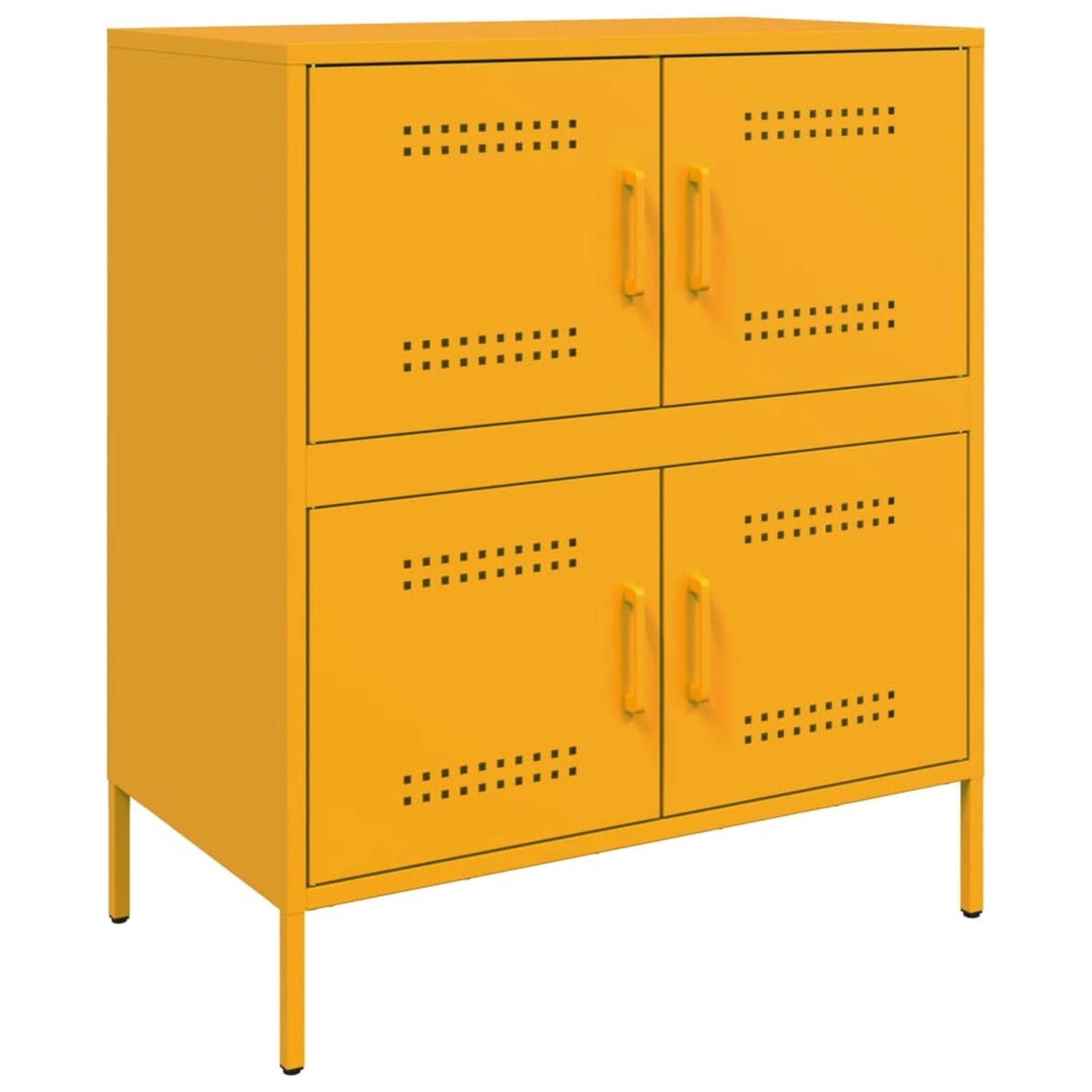 vidaXL Sideboard Senfgelb 68x39x79 cm Stahl 842955 günstig online kaufen