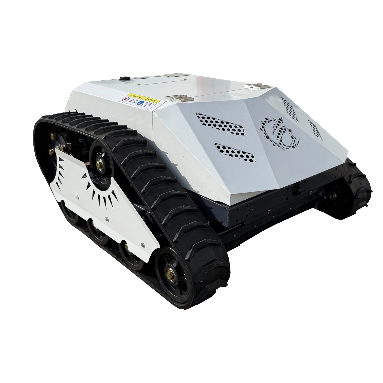 CARTIWELL Ferngesteuerter Elektro Rasenmäher CW-500E mit Kettenantrieb