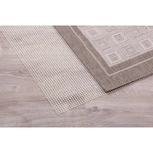 ProHome Teppich Gleitschutz (80x120 cm) unter Teppich auf Holzboden.
