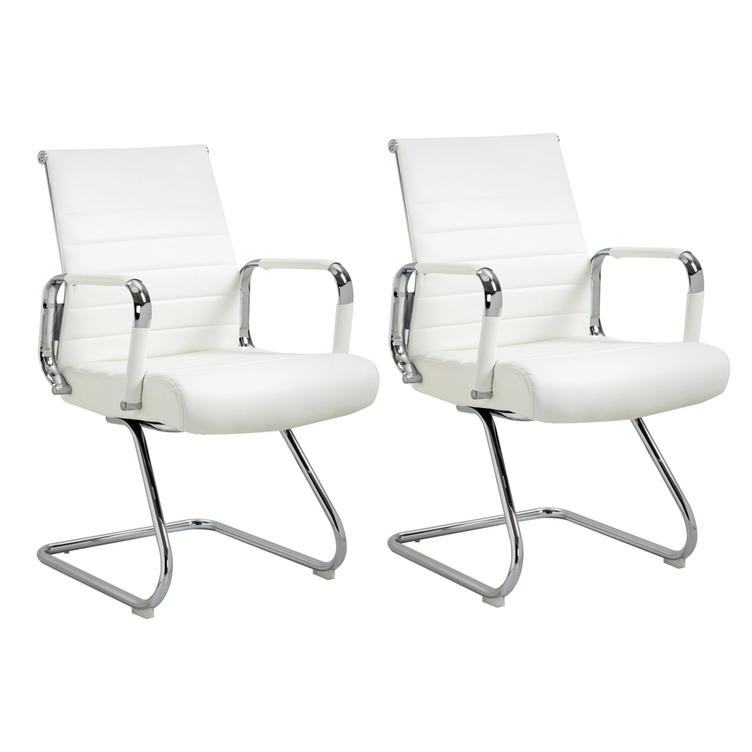Svita Office Comfort 2er Set Besucherstuhl Freischwinger Mit Armlehne LB Ku günstig online kaufen