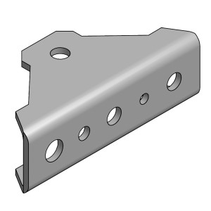 Schake Schrägstütze, feuerverzinkt, Verstellbereich 180-292 cm, für Baugeräte.