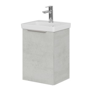 Steinkamp Waschtischunterschrank Living 2.0 mit Villeroy & Boch Waschbecken, oxid hellgrau, 37 cm.