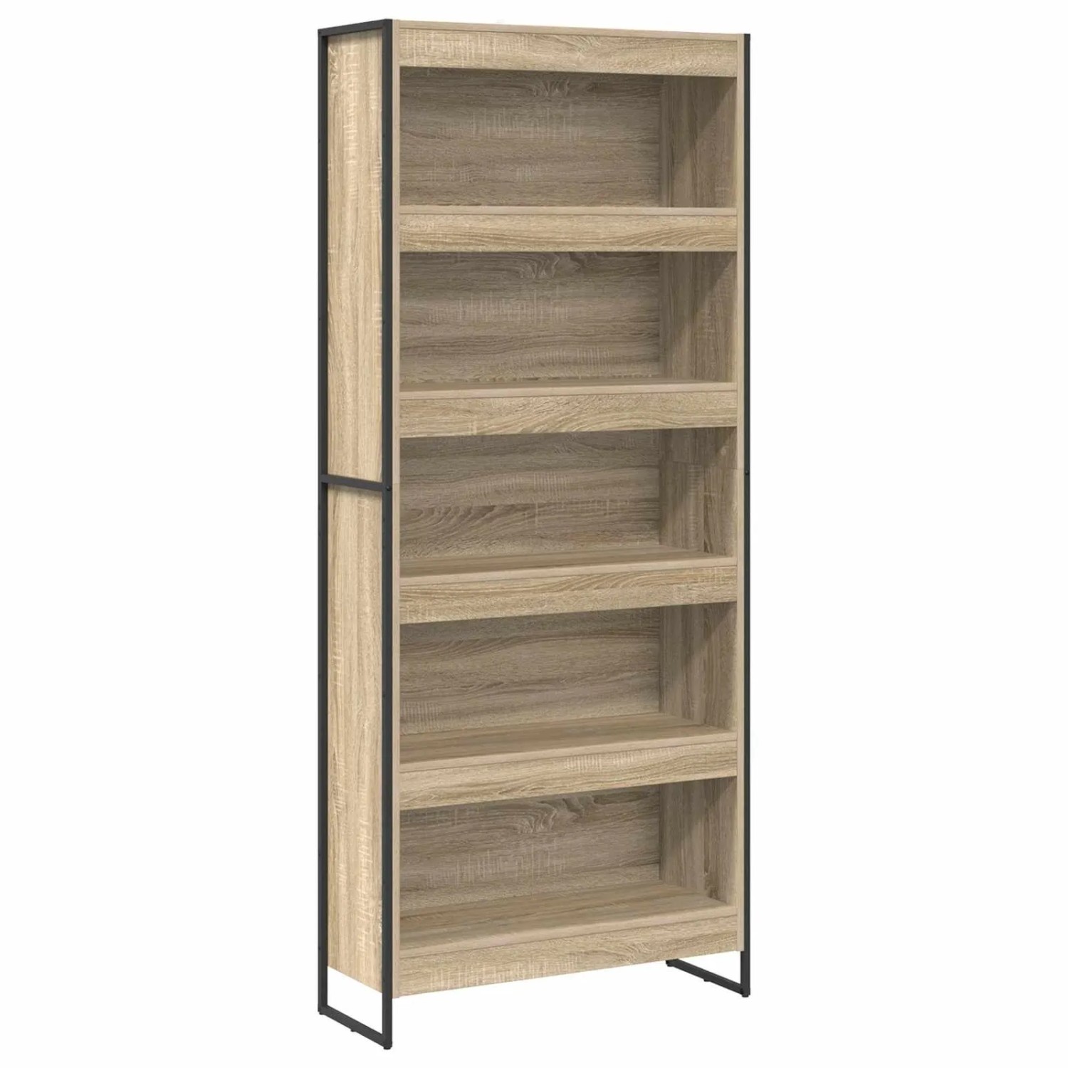 vidaXL Bücherregal 2-Tlg Sonoma 80 x 30 x 155 cm Holzwerkstoff 3403011 günstig online kaufen