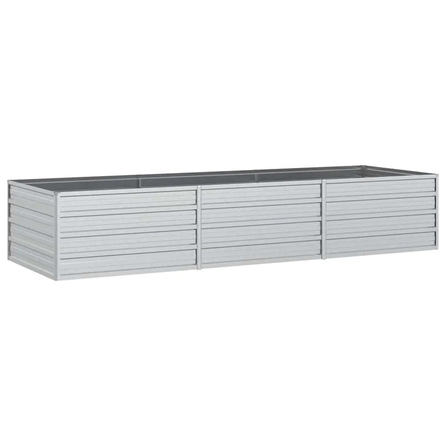 Furnicato Garten-hochbeet 240x80x45 Cm Verzinkter Stahl Silber