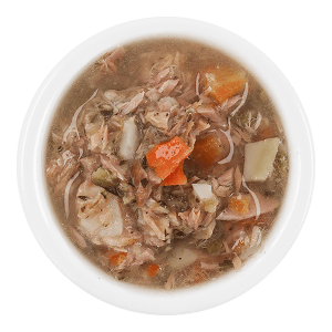 Lucky Lou Katzen-Nassfutter Thunfisch mit Gemüse in Brühe, 70g Schale.