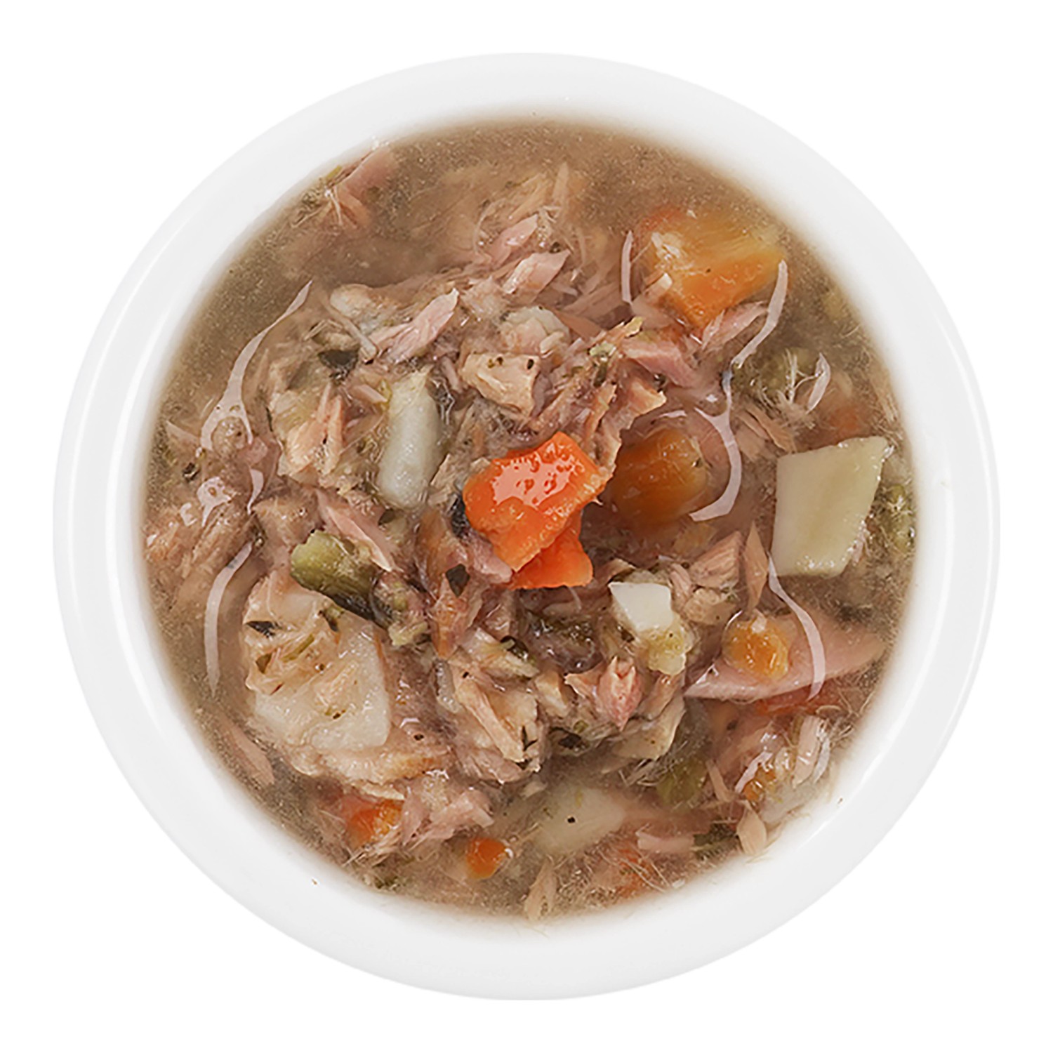 Lucky Lou Katzen-Nassfutter Thunfisch mit Gemüse in Brühe, 70g Schale.