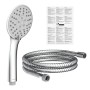 Schütte Handbrause-Set Napoli Chrom mit Brausekopf, Schlauch und Montageanleitung.