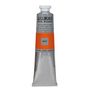 Lukas Cryl Studio Acrylfarbe Kadmiumrot hell (imit.) in Aluminiumtube, 75ml.