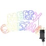 vidaXL Weihnachtsschild mit 240 LEDs Mehrfarbig 100 x 50 cm PVC 42018952