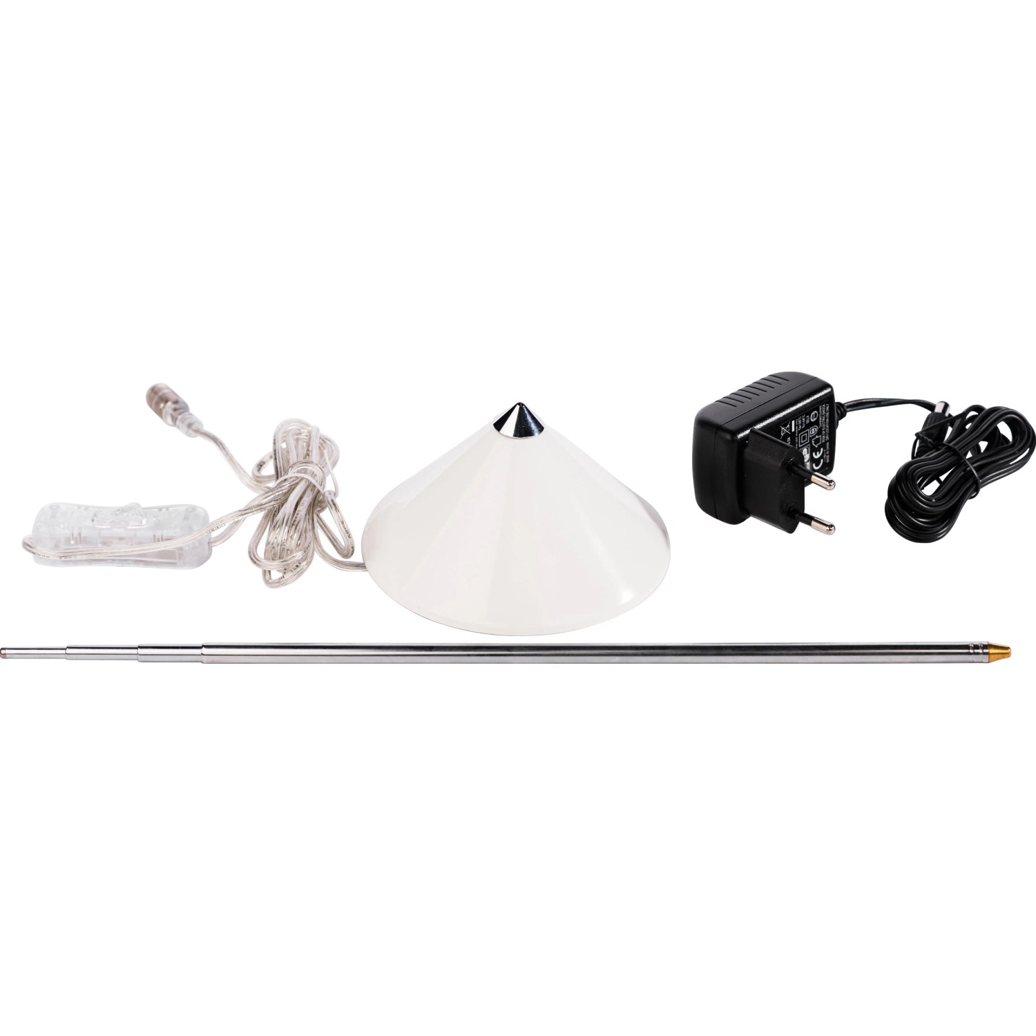 Parus by Venso LED-Pflanzenlampe Sunlite 7 W Weiß mit Teleskopstab und Zubehör.
