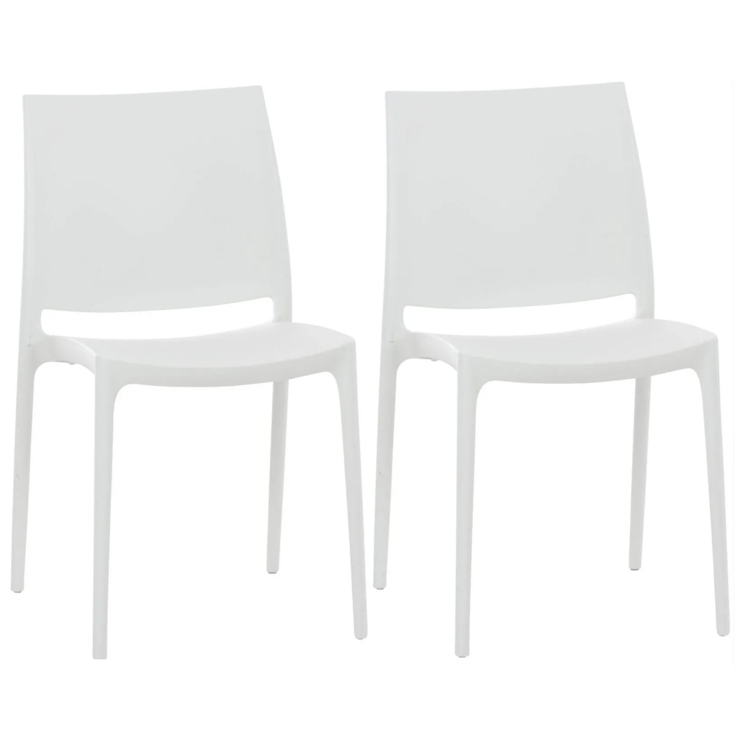 CLP 2er Set Stühle Maya Weiß