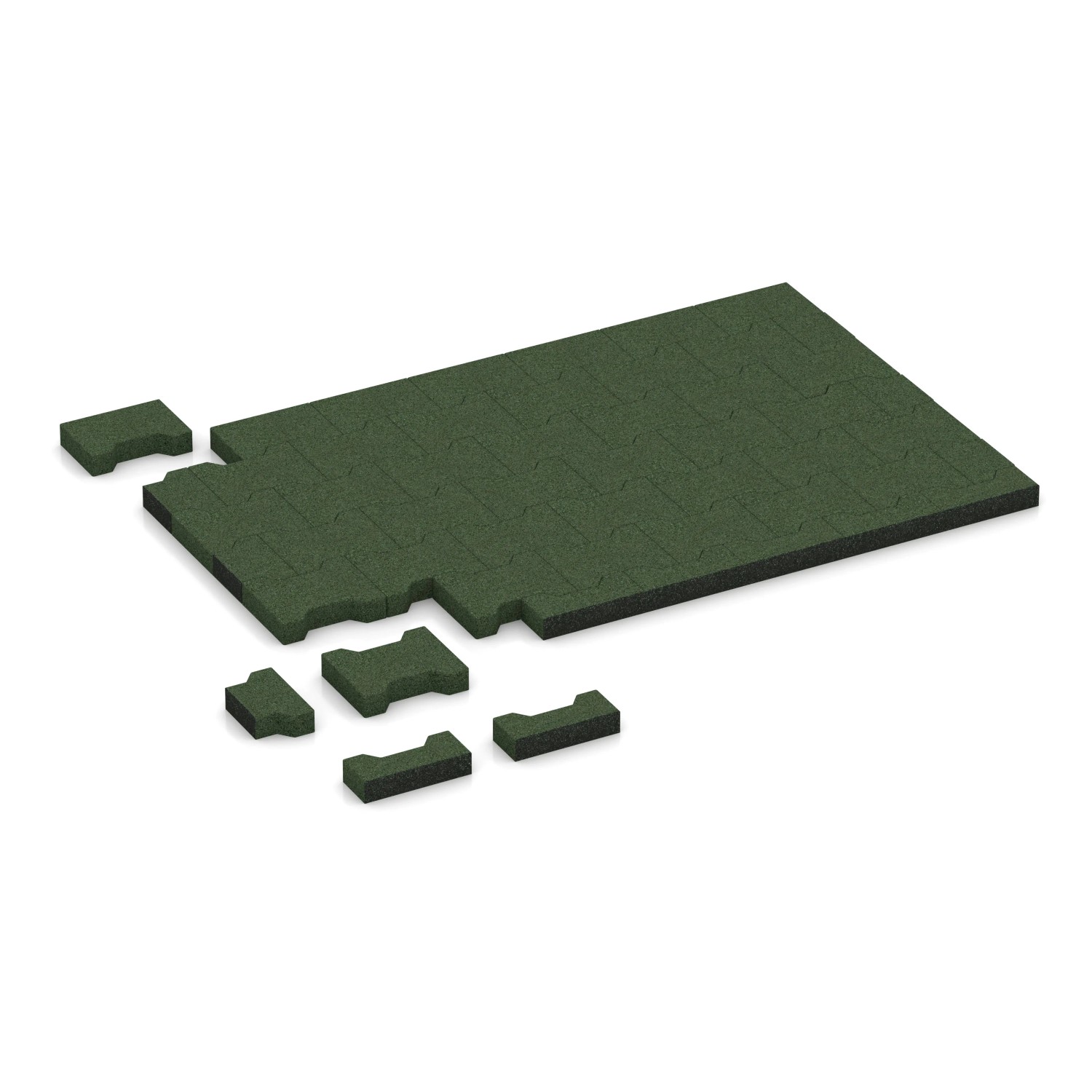 WARCO Pflasterstein Grasgrün 200 x 165 x 43 mm  0,0278 m²