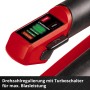 Detailaufnahme des Einhell Akku-Laubbläsers GP-LB 18/200 Li: Drehzahlregelung mit Turbostufe.