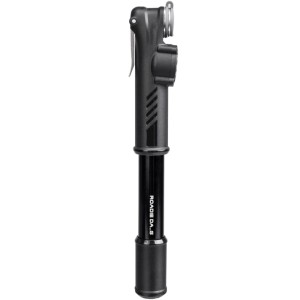 Topeak Roadie DAG Handpumpe schwarz mit Manometer. Kompakte Fahrrad-Luftpumpe.