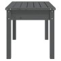 Graue VidaXL Gartenbank aus Kiefernholz, 80x44x45 cm, ideal für Garten und Terrasse.