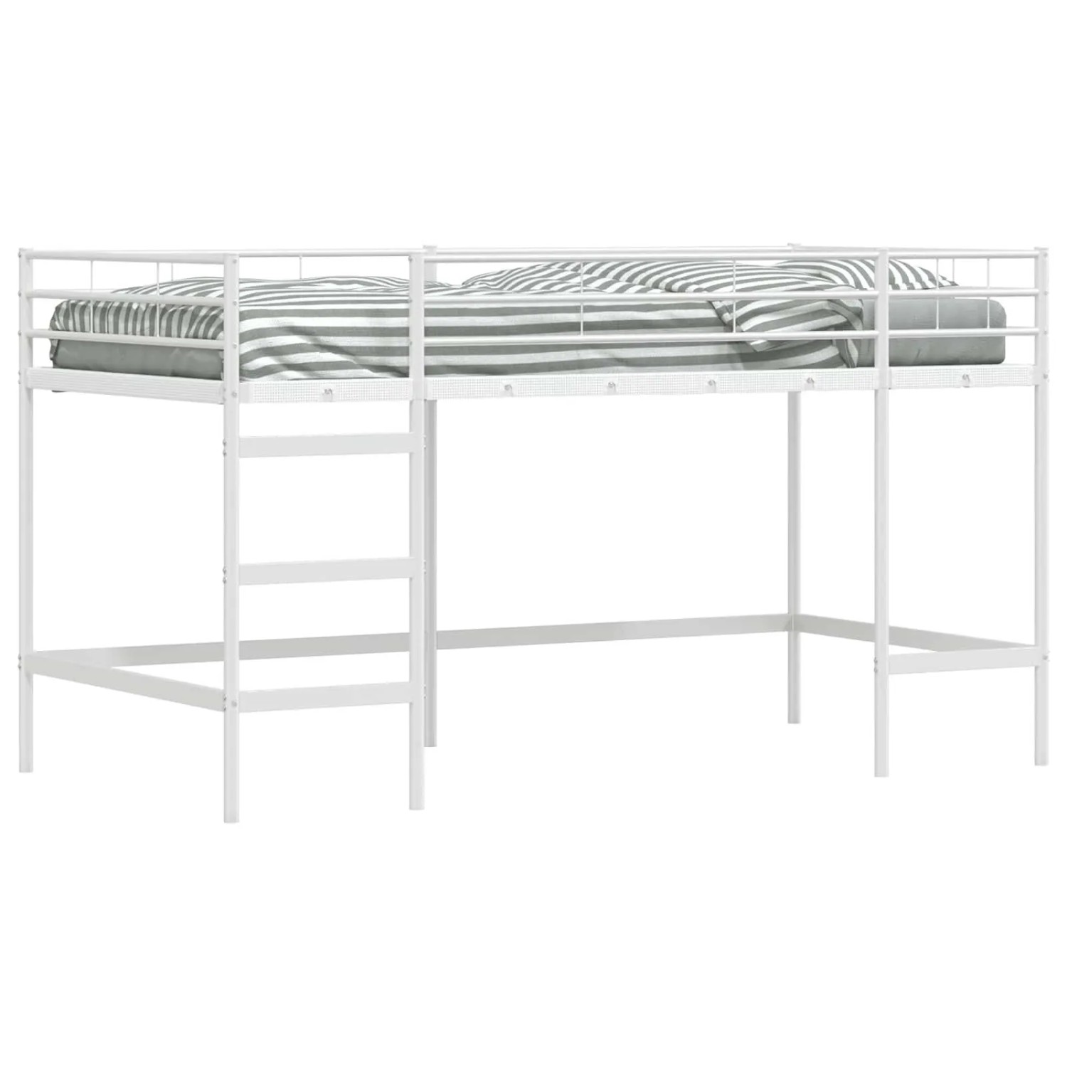 vidaXL Kinderloftbett Weiß 79,5 x 200 cm Stahl 42020767