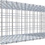 Gabiona Anbaukorb Typ 2, 30x100x40cm, Maschenweite 5x5cm, aus verzinktem Drahtgitter.