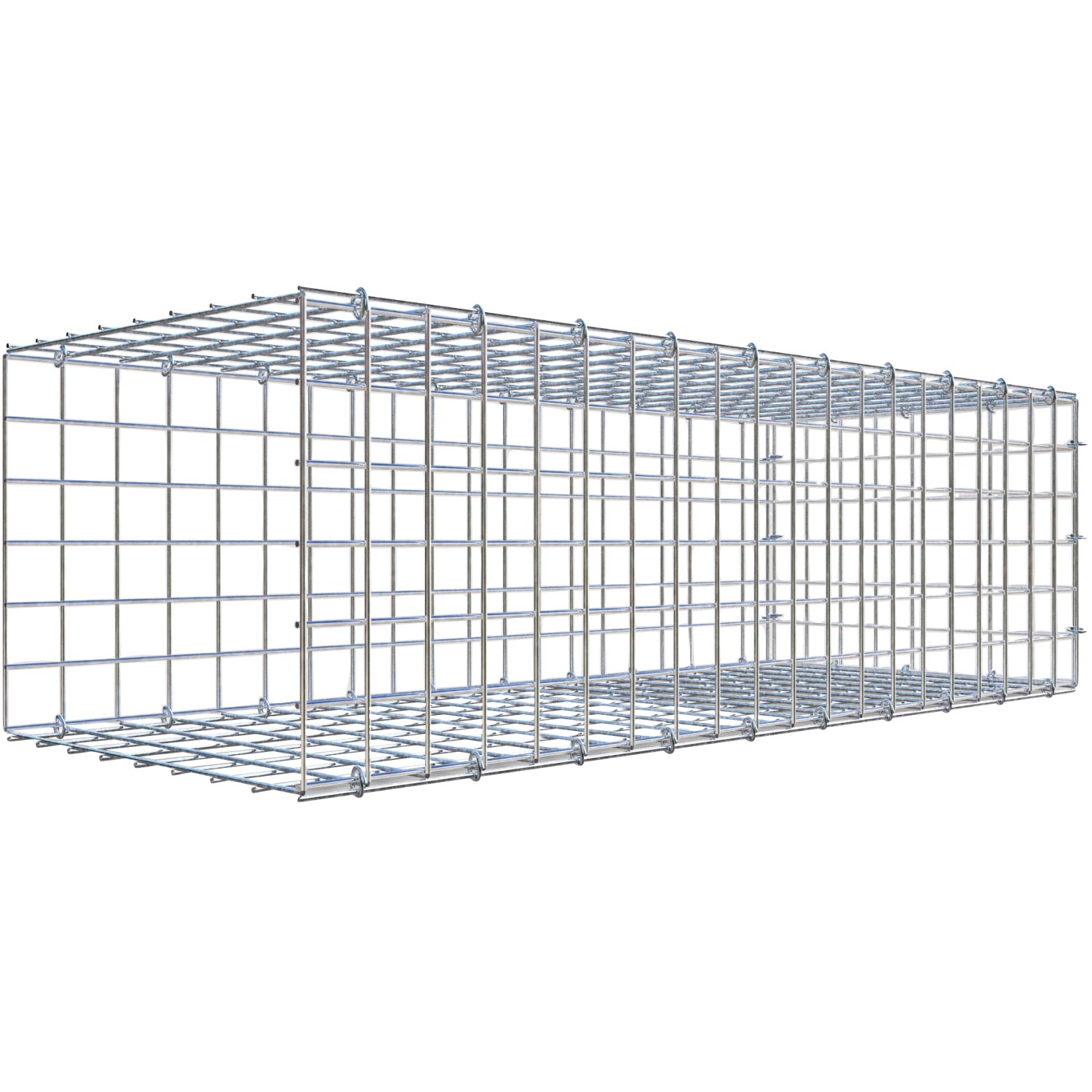 Thumbnail - Gabiona C-Ring-Gabione-Anbaukorb Typ 2 30 x 100 x 40 cm Maschenw 5 x 5 cm