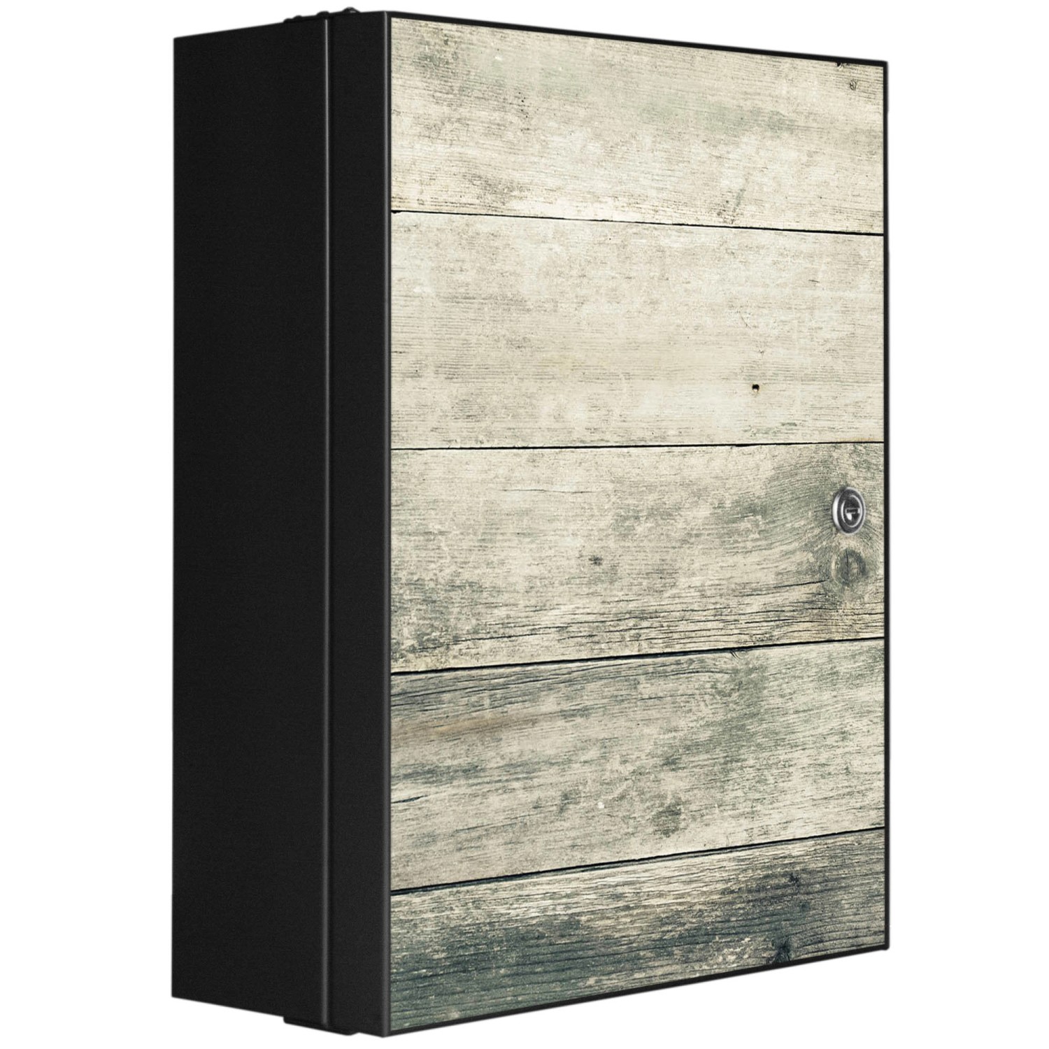 Banjado XXL Medizinschrank Abschliessbar 35x46x15cm Arzneischrank Anthrazit günstig online kaufen