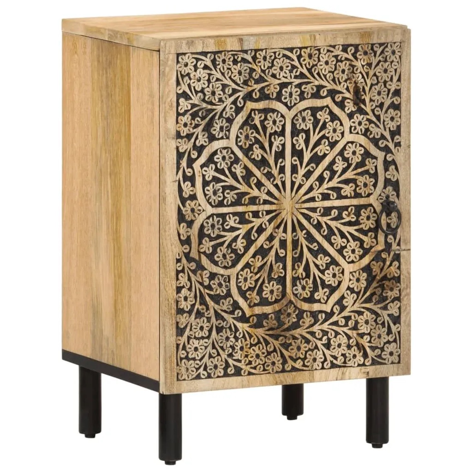 vidaXL Badschrank 38x33x58 cm Massivholz Mango 358233