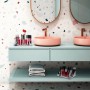 Relaxdays Make Up Organizer Kunststoff Transparent 2er Set 14 Fächer 25,5 cm x 17,5 cm x 8 cm_5