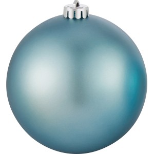 Türkisfarbene Weihnachtskugel, Ø 14 cm, aus Kunststoff für festliche Deko.