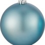 Türkisfarbene Weihnachtskugel, Ø 14 cm, aus Kunststoff für festliche Deko.