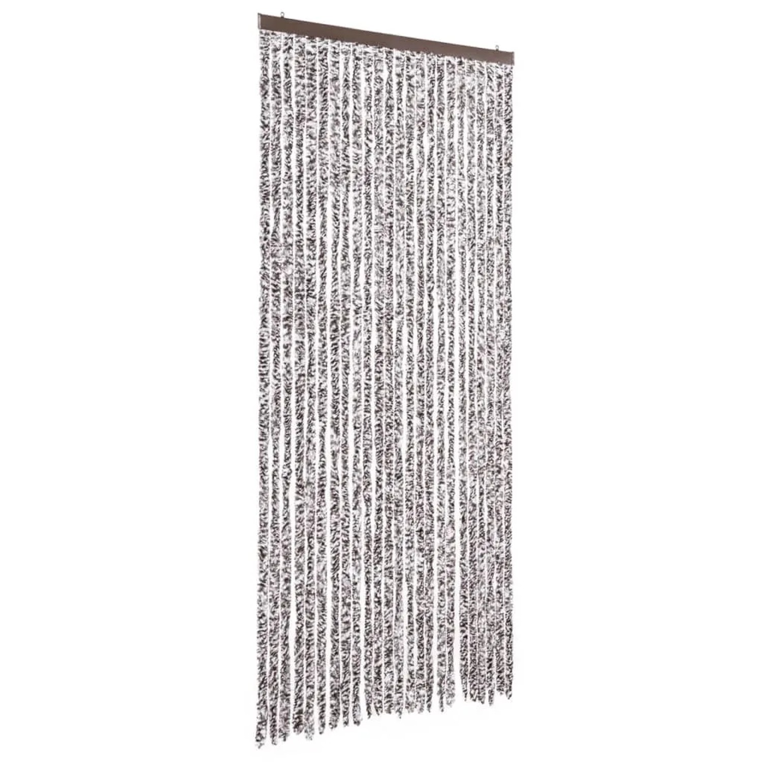 vidaXL Fliegenvorhang Braun und Beige 100x200 cm Chenille 377373