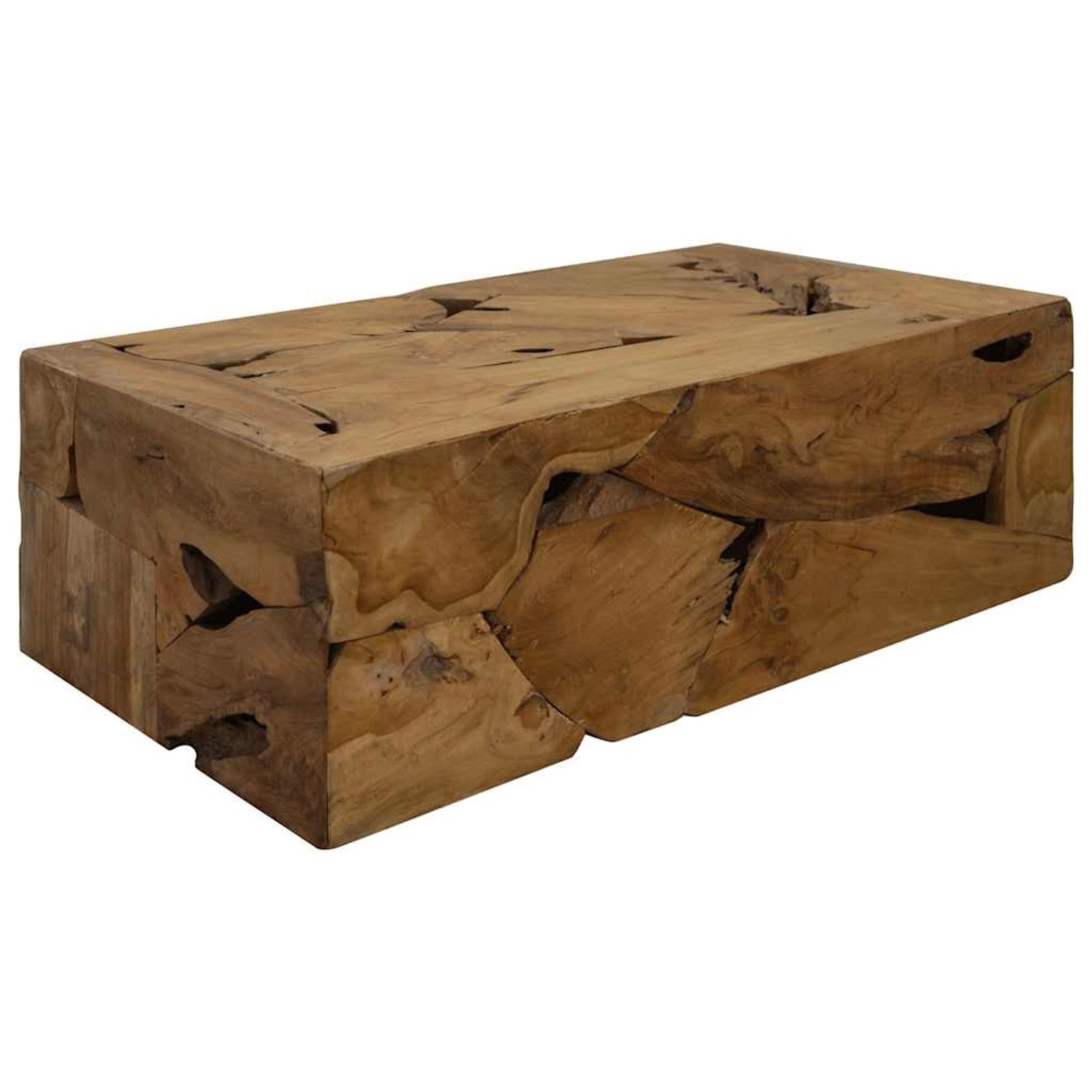 vidaXL Couchtisch 90x50x30 cm Teakholz Braun 244558