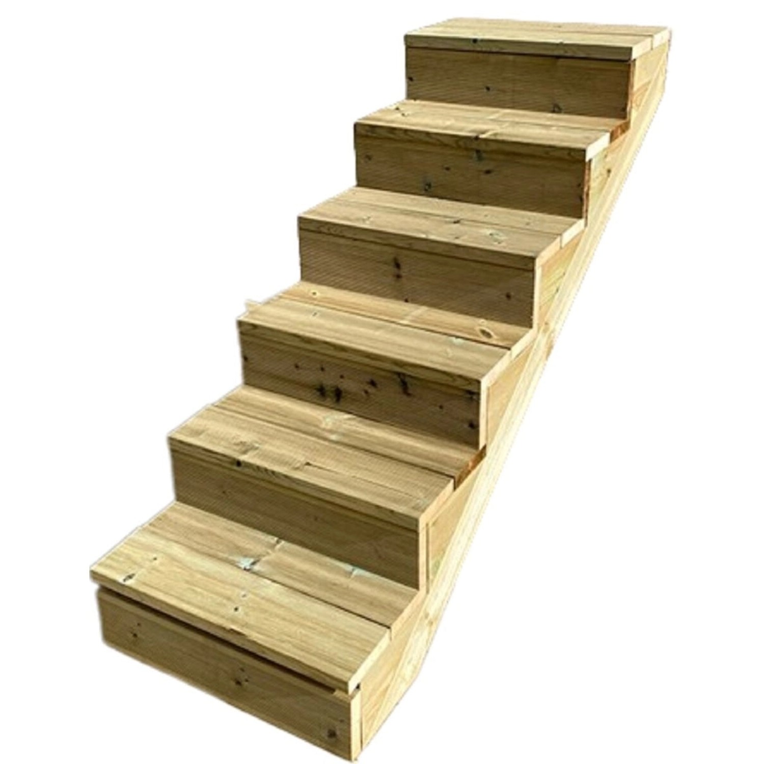 Vinuovo Treppe Holz 6 Stufen 60cm mit Setzstufen günstig online kaufen