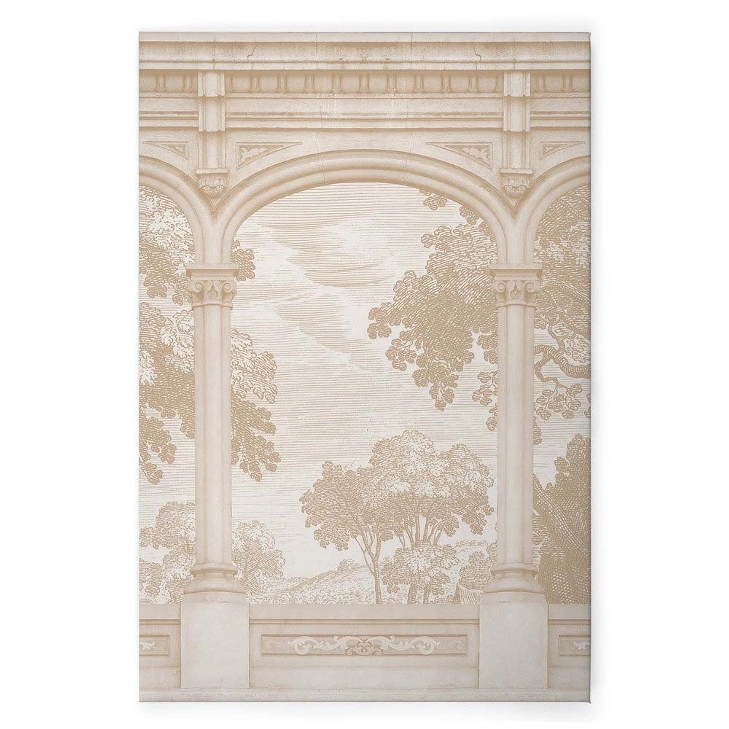 Bricoflor Leinwandbild Mit Aquädukt In Creme Beige Wandbild Historisch Römi günstig online kaufen