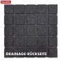 Floordirekt Fallschutzmatte Elastikmatte Fallschutzplatte mit Drainage 50 x 50 x 2,5 cm Grün_4