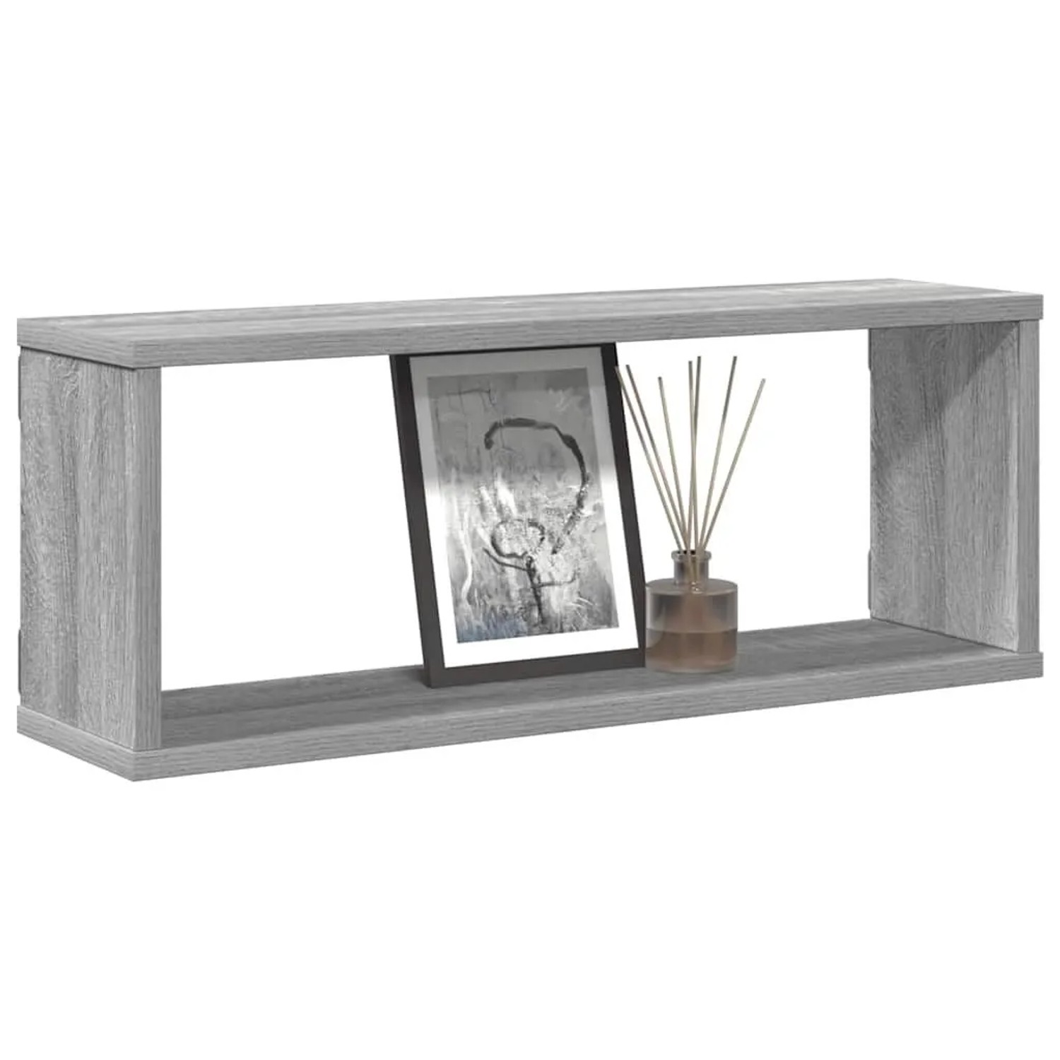 vidaXL Würfelregale 4 Stk Grau Sonoma 60x15x23 cm Holzwerkstoff 815928_4