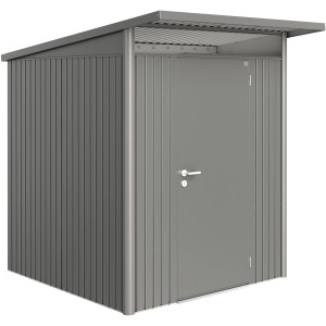 Biohort Gerätehaus AvantGarde Gr. A1, quarzgrau-metallic, mit Standardtür.