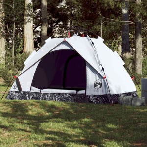 vidaXL Kuppel-Campingzelt 2 Personen Weiß Verdunkelt Quick Release 4004192