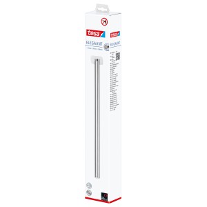 Verpackung des Tesa Elegaant Handtuchhalters, einarmig, Chrom.