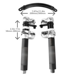 CCLIFE Federspanner Set, 2-teilig, Universal Werkzeug für Auto Stoßdämpfer bis 1,2T