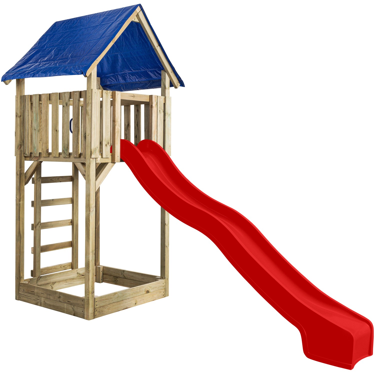 SwingKing Spielturm Lisa mit Rutsche Rot 121 cm x 350 cm x 297 cm günstig online kaufen