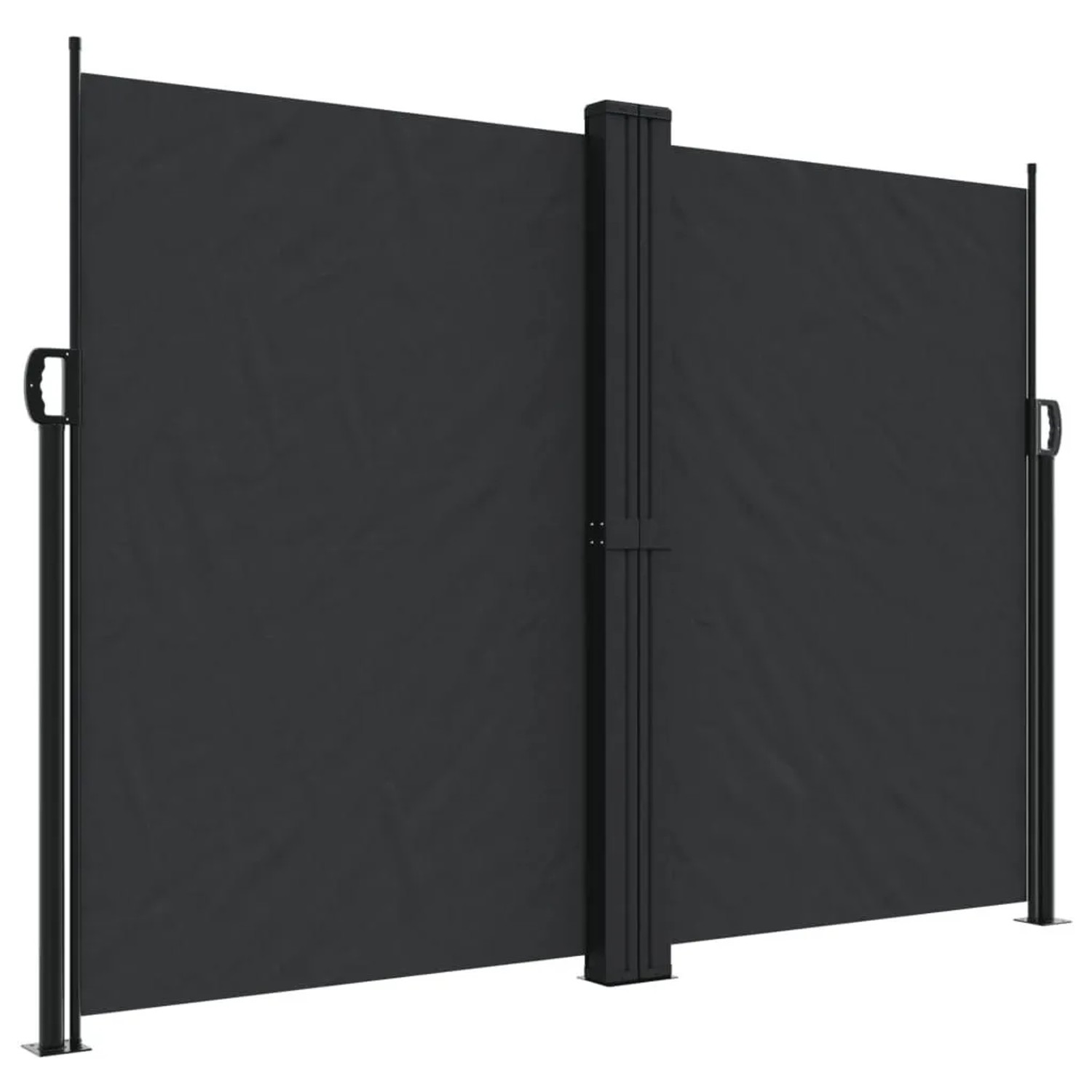 vidaXL Seitenmarkise Ausziehbar Schwarz 180x1000 cm 4004744