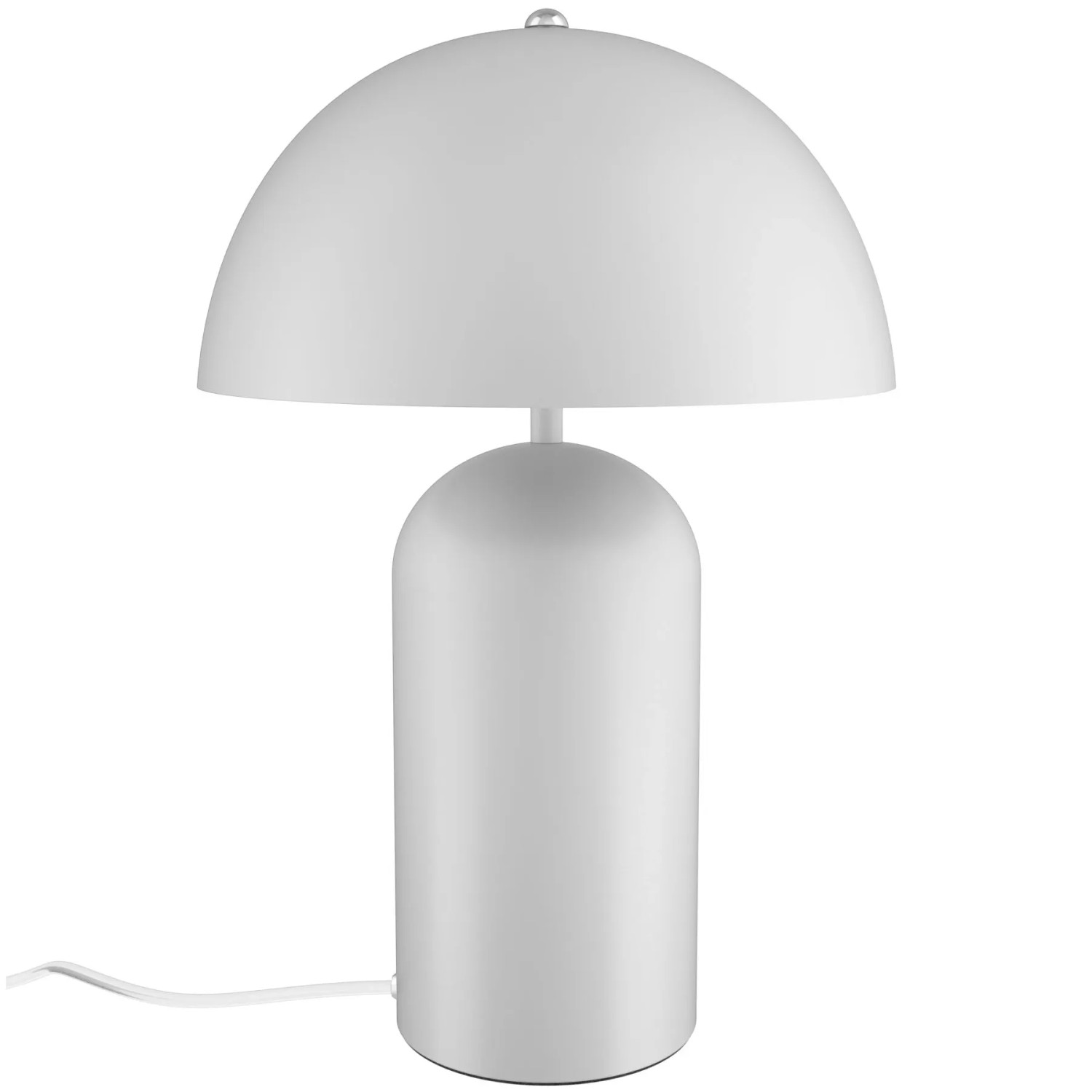 Tectake Retro Tischlampe Altea Pilzdesign Im 70Er Jahre Stil  Indirektes Licht Beschichteter Stahl  40 W  25 x 25 x 37 cm Weiß