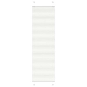Weißes vidaXL Plissee 65x200 cm aus Polyester für Fenster, zur einfachen Montage.