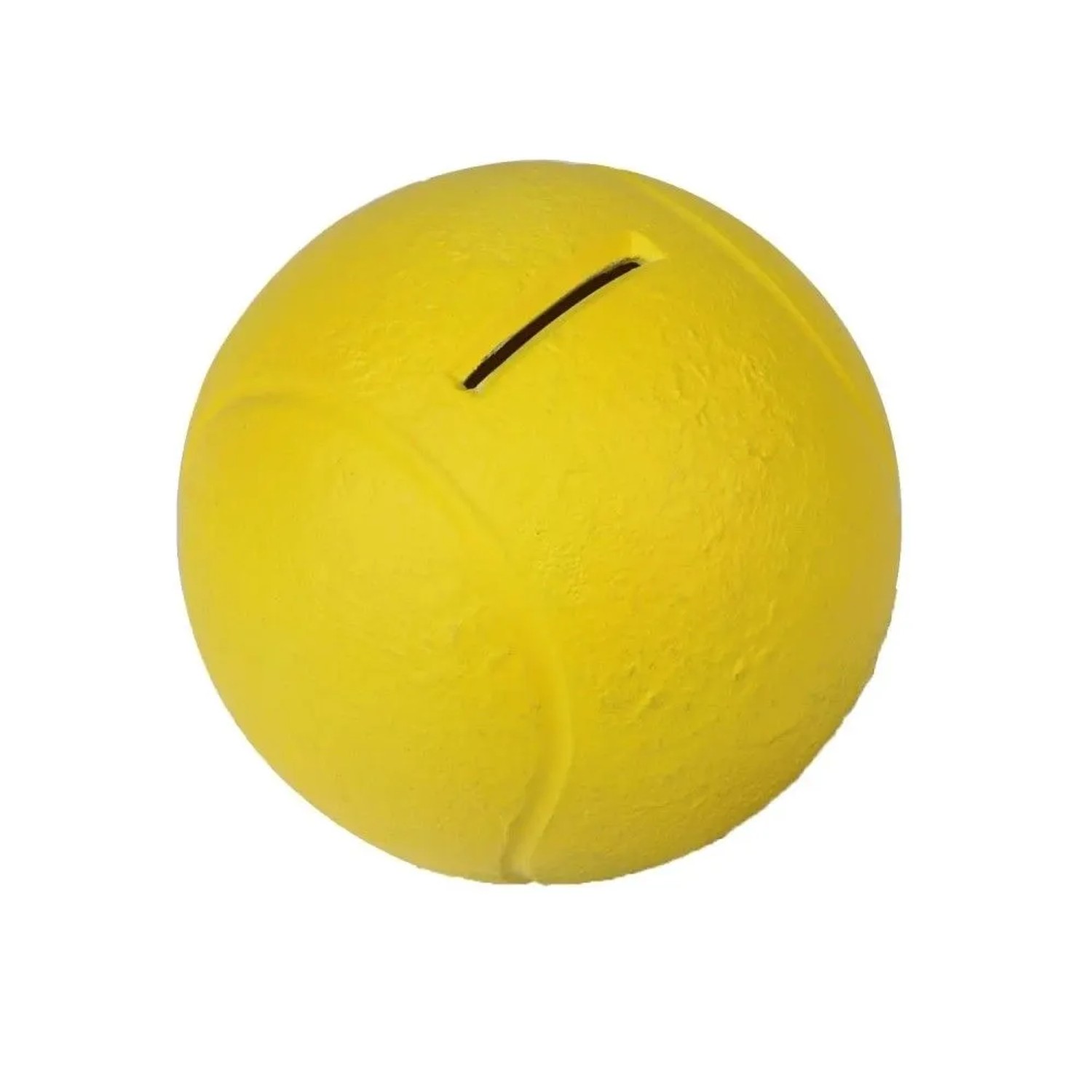 HMF 48910 Spardose Tennisball mit Schlüssel Durchmesser 10 cm Gelb