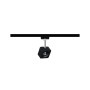 Paulmann URail LED-Spot Cube, schwarz matt/Chrom, 8W, dimmbar, für Schienensysteme.