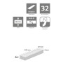 Egger Laminat Rillington Eiche Dunkel, 6 Dielen Kingsize Format, 8mm stark mit Clic it Verlegesystem.