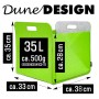 DuneDesign Aufbewahrungsbox 2er Set, apfelgrün, 33x38x33cm, passend für IKEA Regale.