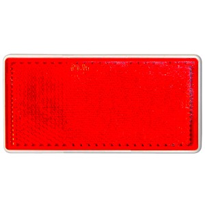 Roter Rechteck-Reflektor für PKW-Anhänger, 2er-Set, Zubehör.